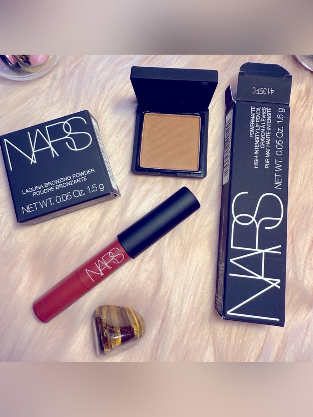 NARS Laguna 02 (Original) Bronzing Powder & Powermatte Lip Pencil - Cruella New